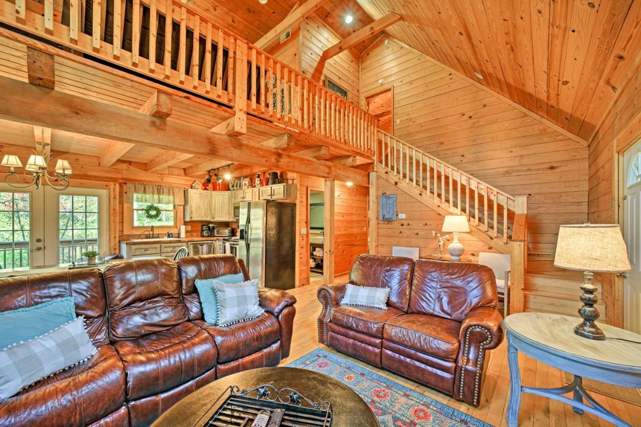 Creekside Bryson City Cabin With Private Hot Tub Villa Esterno foto