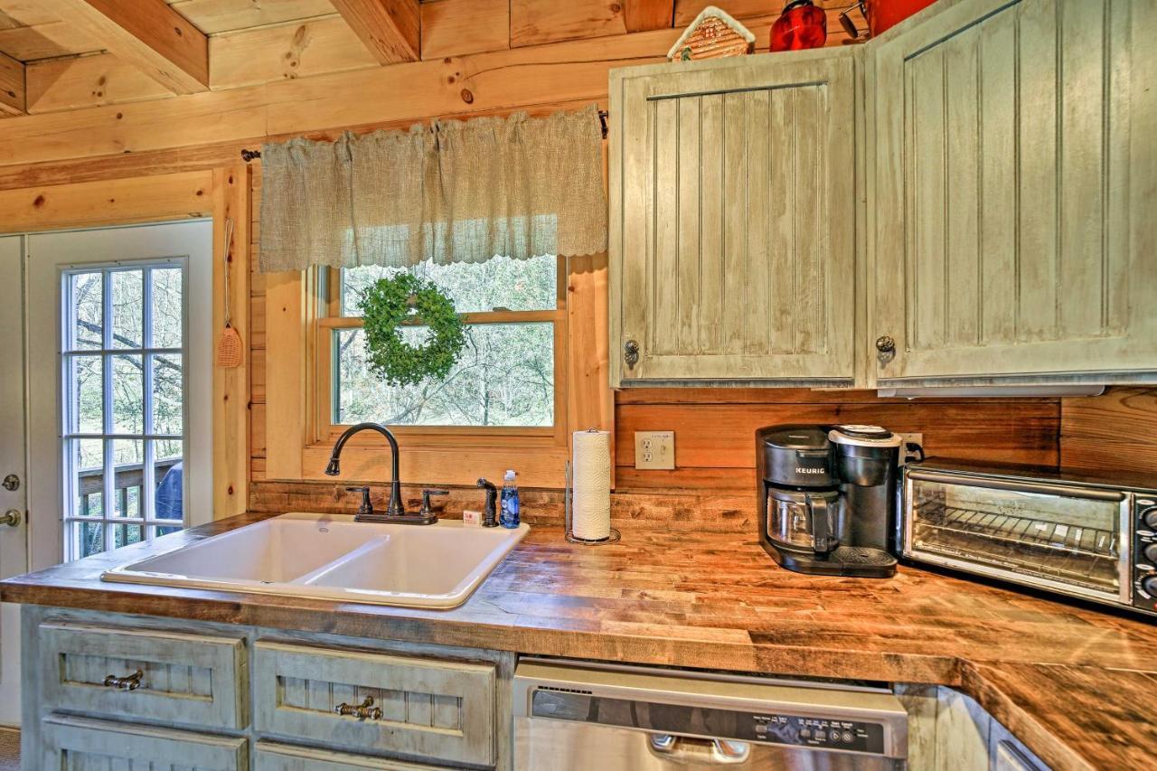 Creekside Bryson City Cabin With Private Hot Tub Villa Esterno foto